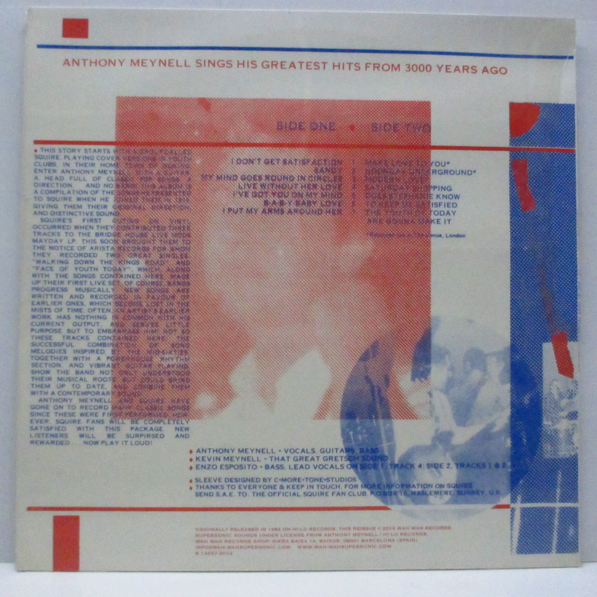 SQUIRE, THE (Anthony Meynell & Squire) (アンソニー・メイネル & スクワイヤー ) - Hits From 3000 Years Ago (Spain '15「500枚限定再発」LP/ New) '81年ファーストアルバム!