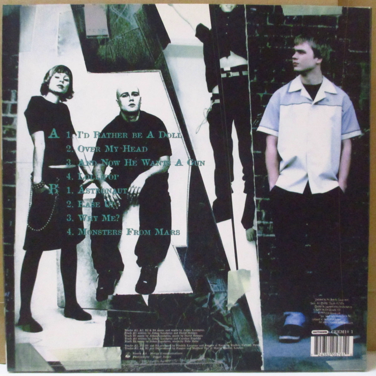 FUNGUS (ファンガス) - Amungus (UK '99 オリジナル8曲入り 10インチ+固紙インナー/レアステッカー付き光沢ジャケ)UKギターロックデビュー作