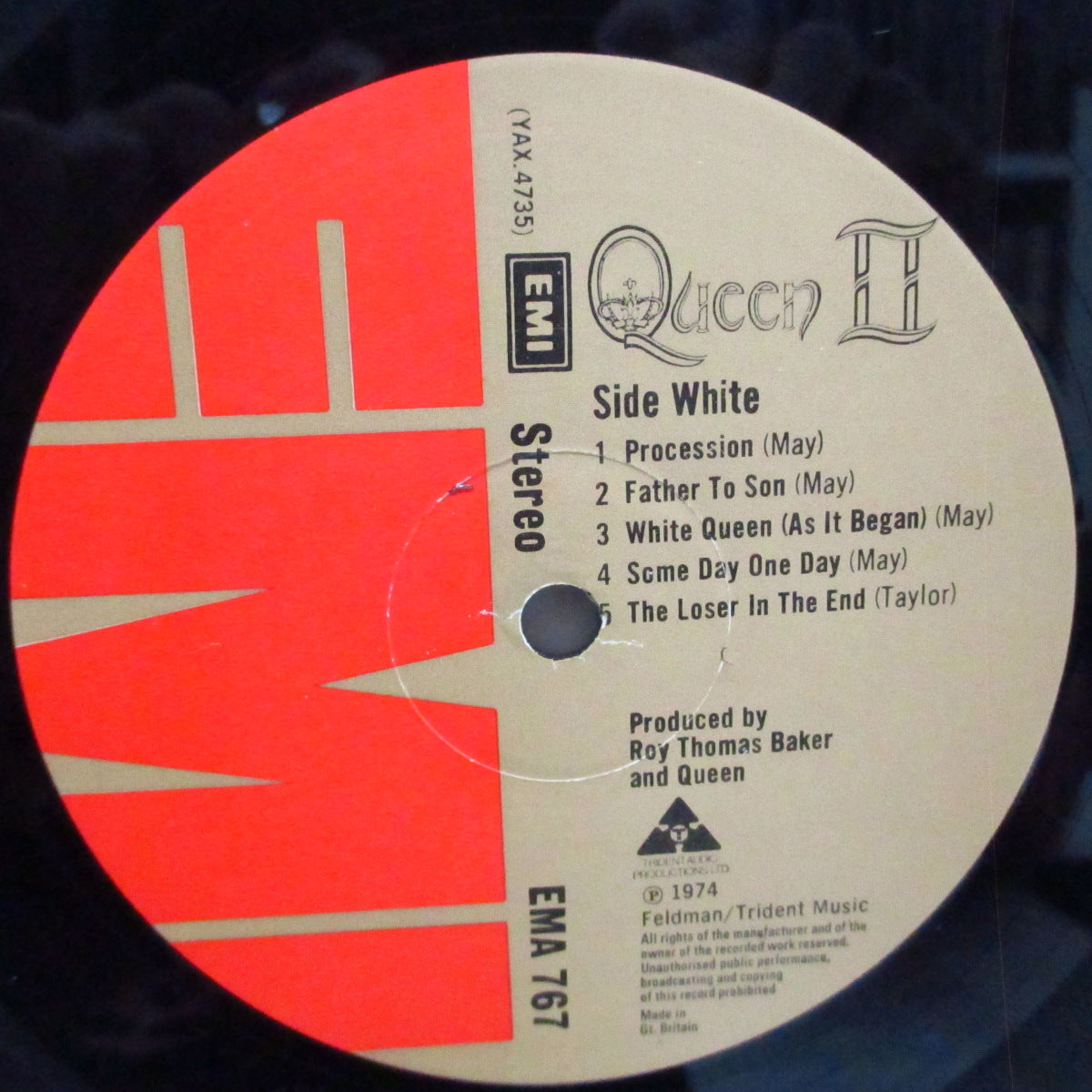 QUEEN (クイーン) - Queen 2 (UK '74 セカンドプレス LP+全角カットインナー/全面コーティング見開ジャケ)