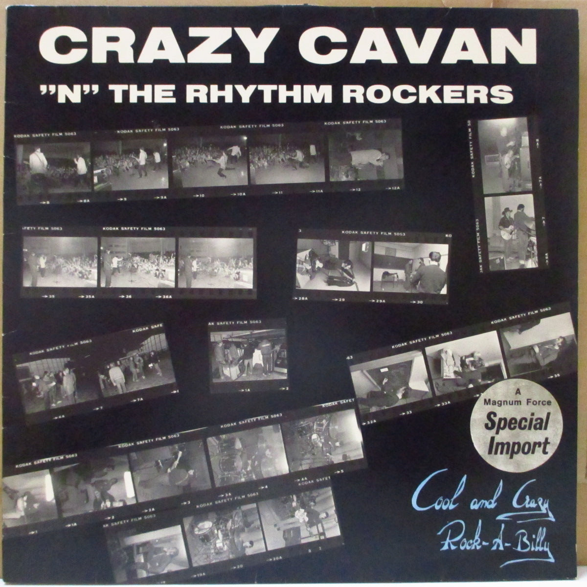 CRAZY CAVAN & THE RHYTHM ROCKERS (クレイジー・キャヴァン&ザ・リズムロッカーズ) - Cool And Crazy Rock-A-Billy (Finland オリジナル LP/レアステッカー付き光沢ジャケ)