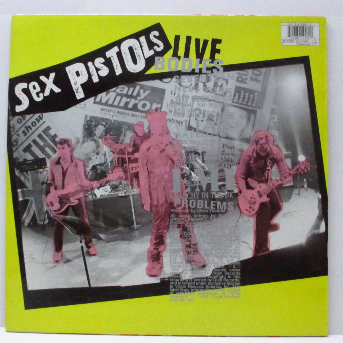 SEX PISTOLS (セックス・ピストルズ) - Filthy Lucre Live (UK オリジナル LP+インナー)'96年フィンズベリーパーク !