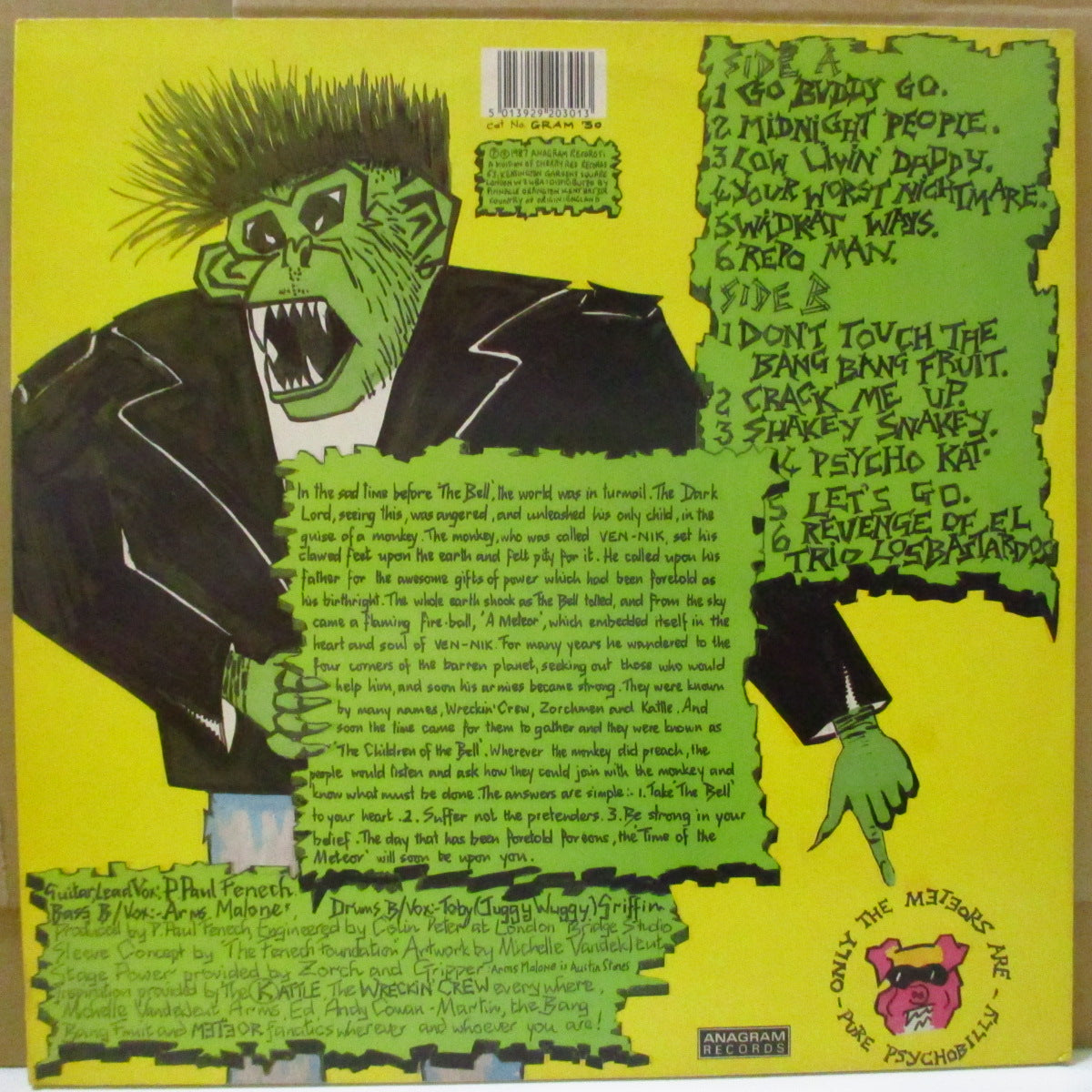 METEORS (メテオス) - Don't Touch The Bang Bang Fruit (UK オリジナル LP)