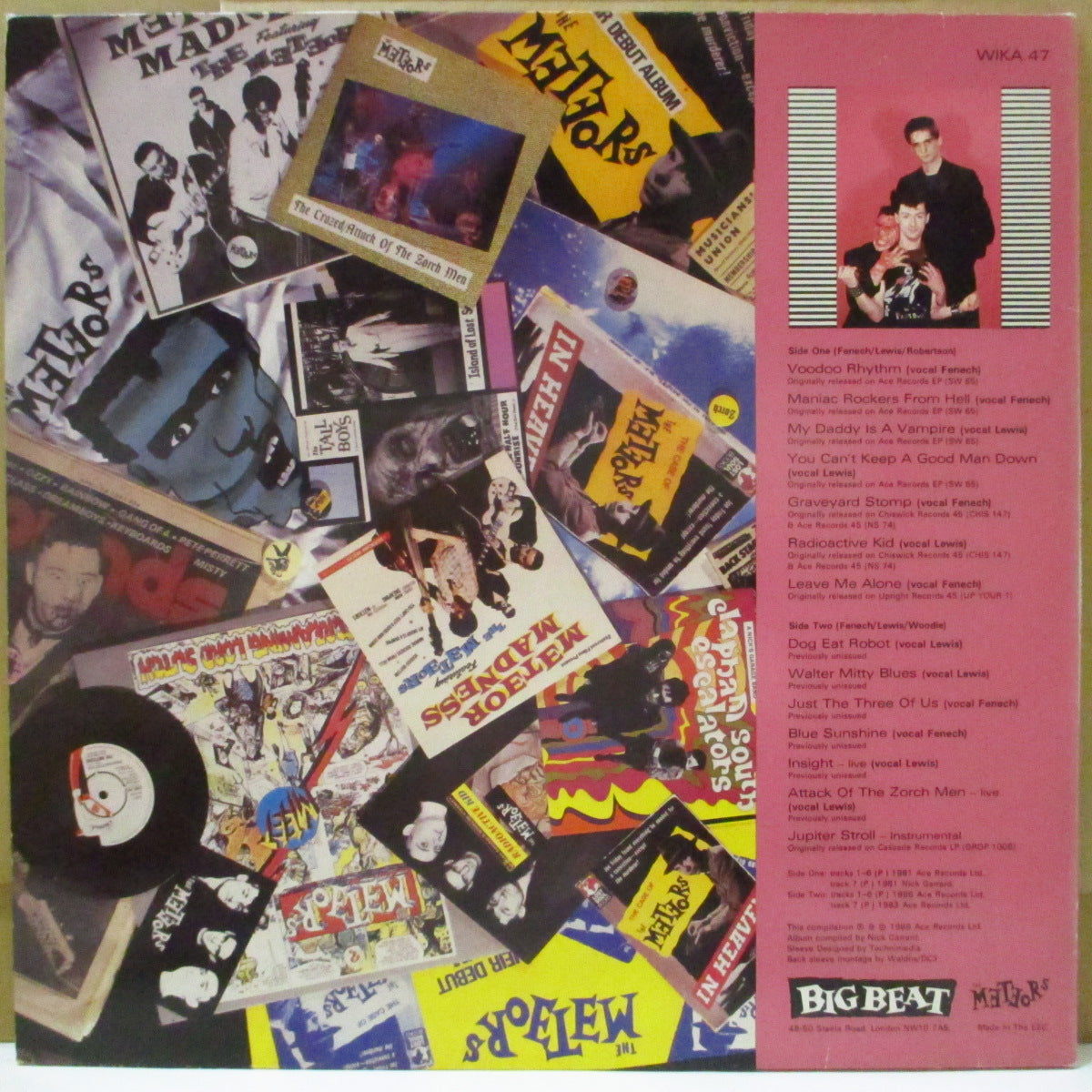 METEORS (メテオス) - Teenagers From Outer Space (UK 初回オリジナル LP/光沢見開きジャケ)