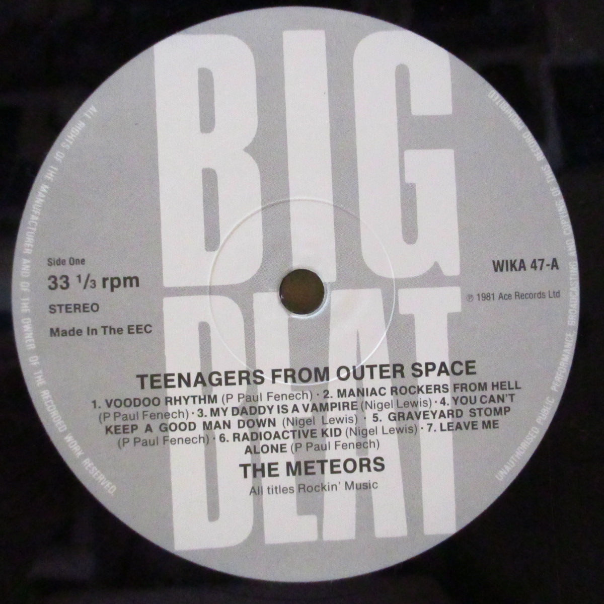 METEORS (メテオス) - Teenagers From Outer Space (UK 初回オリジナル LP/光沢見開きジャケ)