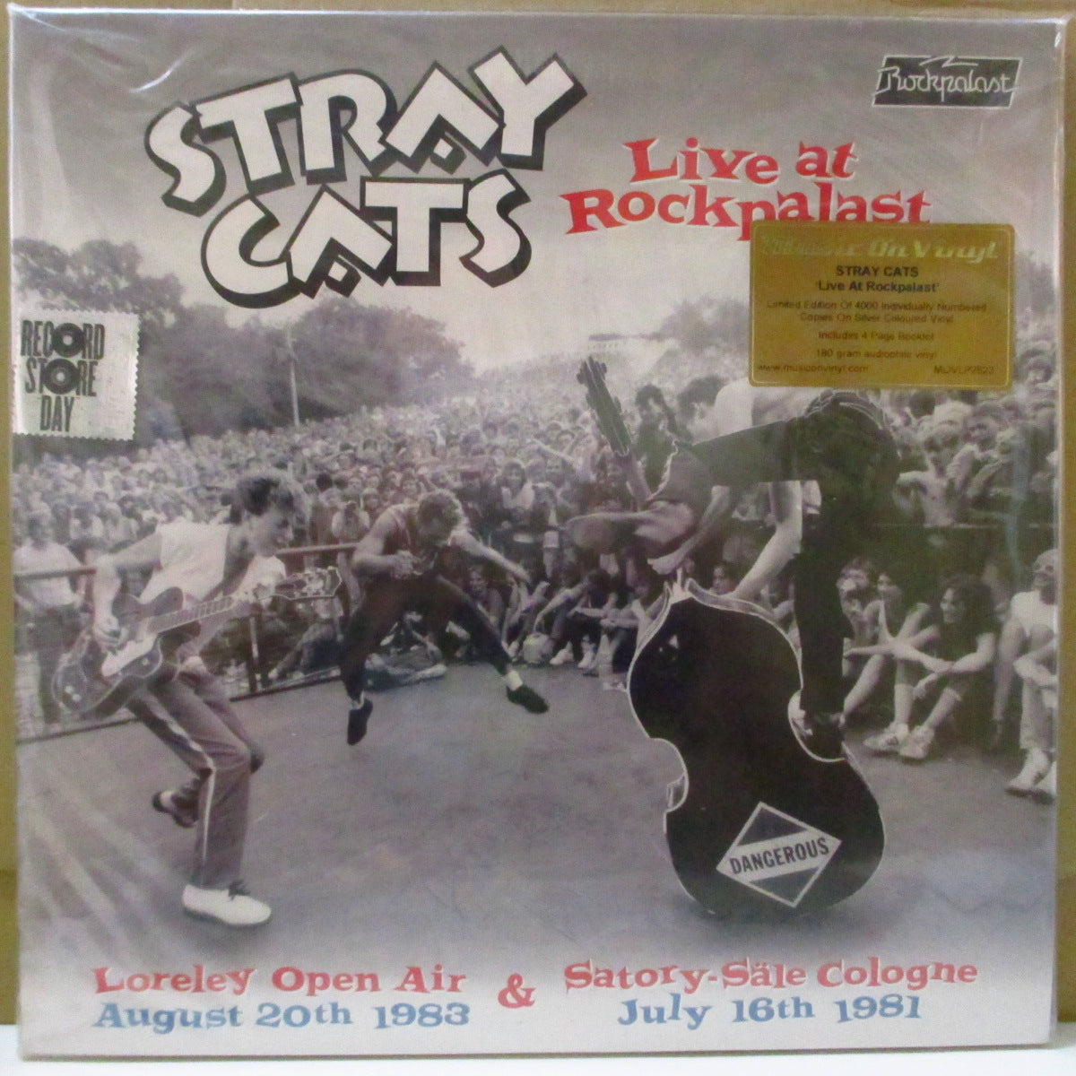 STRAY CATS (ストレイ・キャッツ) - Live At Rockpalast (EU 4,000枚限定180g「シルヴァーヴァイナル」 3xLP/ステッカー付きナンバリング入り見開きジャケ)