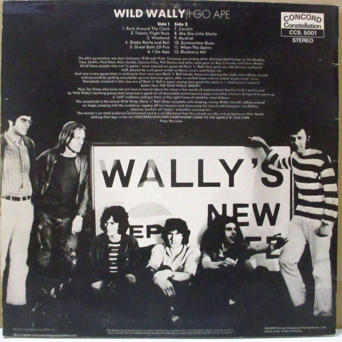 WILD WALLY (ワイルド・ウォーリー) - I Go Ape (UK オリジナル LP/表面コーティングジャケ)