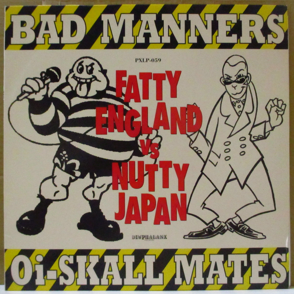 BAD MANNERS + Oi-SKALL MATES (バッド・マナーズ + オイ・スカル・メイツ) - Fatty England Vs Nutty Japan (Japan '00 オリジナル6曲入り33回転 12インチ+ソフト紙インナー)