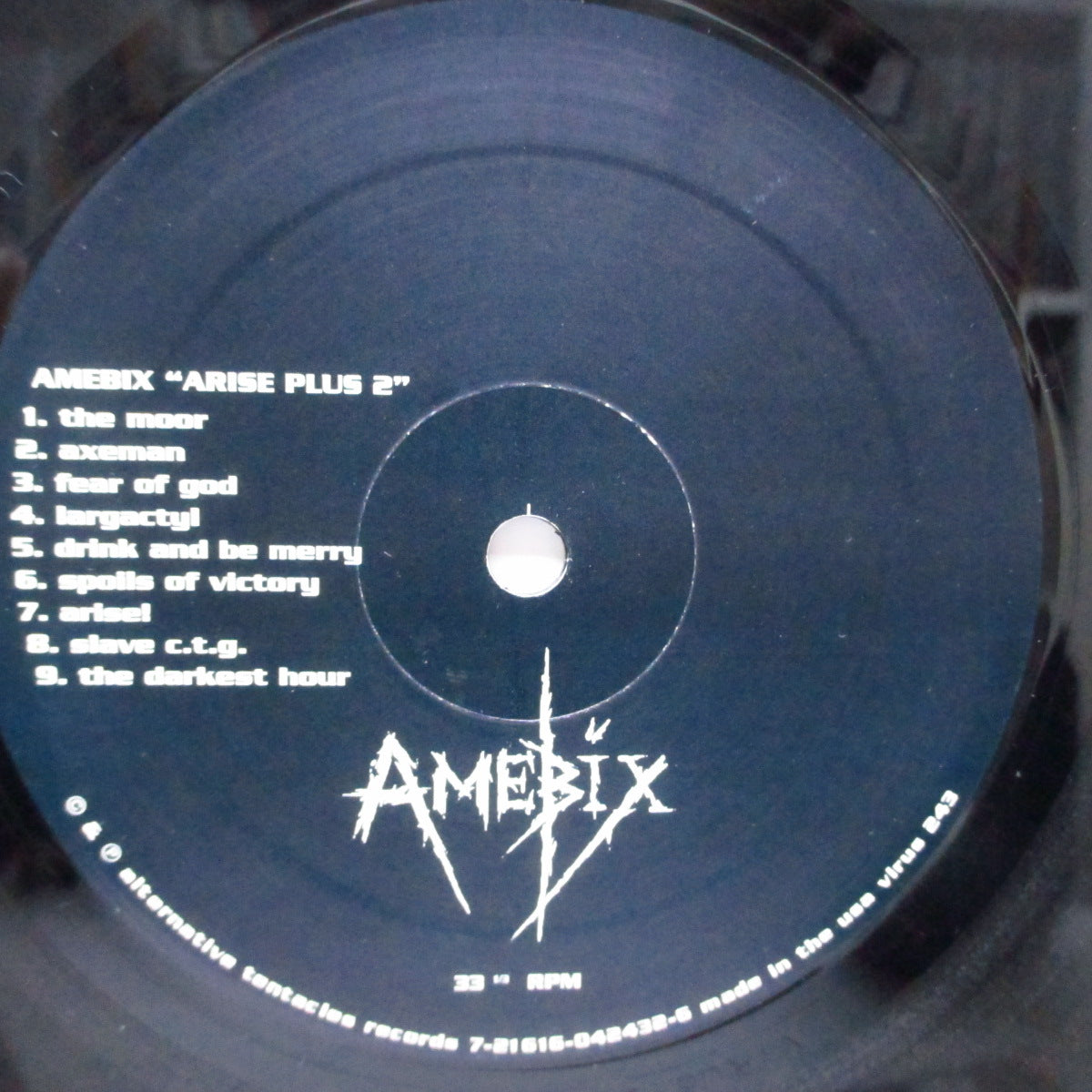 AMEBIX (アメビックス) - Arise! +2 (US '00 リマスター再発 LP+ボーナス7"、インナー/ステッカー付ジャケ)'85年ファースト!