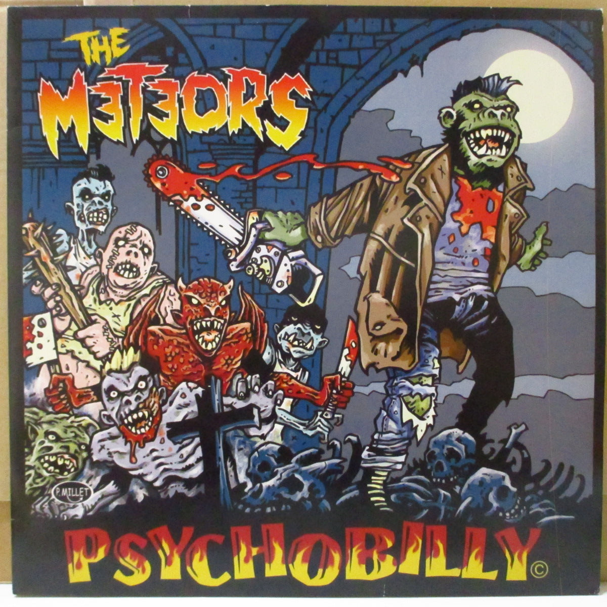 METEORS (メテオス) - Psychobilly (German 限定グレーヴァイナル LP+ソフト紙インナー)