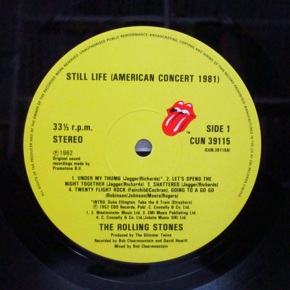 ROLLING STONES (ローリング・ストーンズ) - Still Life:American Concert 1981 (UK オリジナル LP+インナー/見開ジャケ)