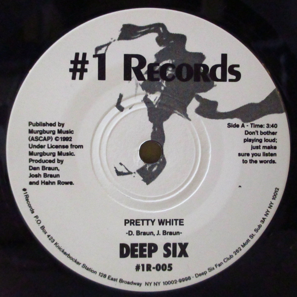 DEEP SIX (ディープ・シックス) - Pretty White (US '93 限定600枚 7インチ+光沢ソフト紙ジャケ)