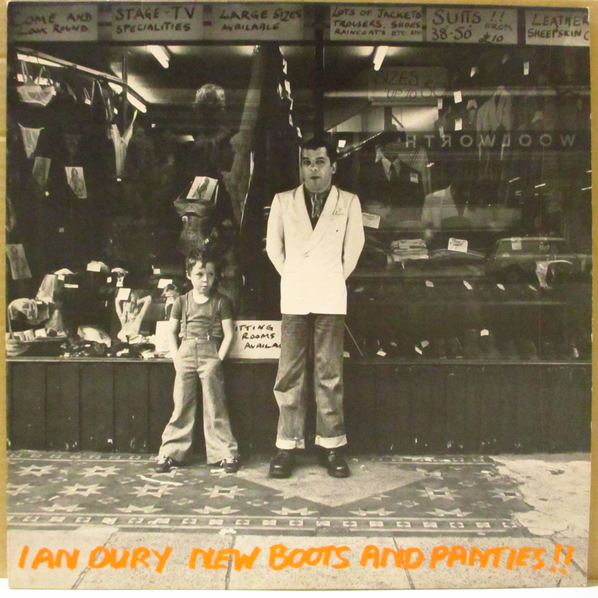 IAN DURY & THE BLOCKHEADS (イアン・デューリー&ザ・ブロックヘッズ) - New Boots And Panties!! (UK オリジナル「10曲入り」 LP+「角カット無し」インナー) '77年1stアルバム