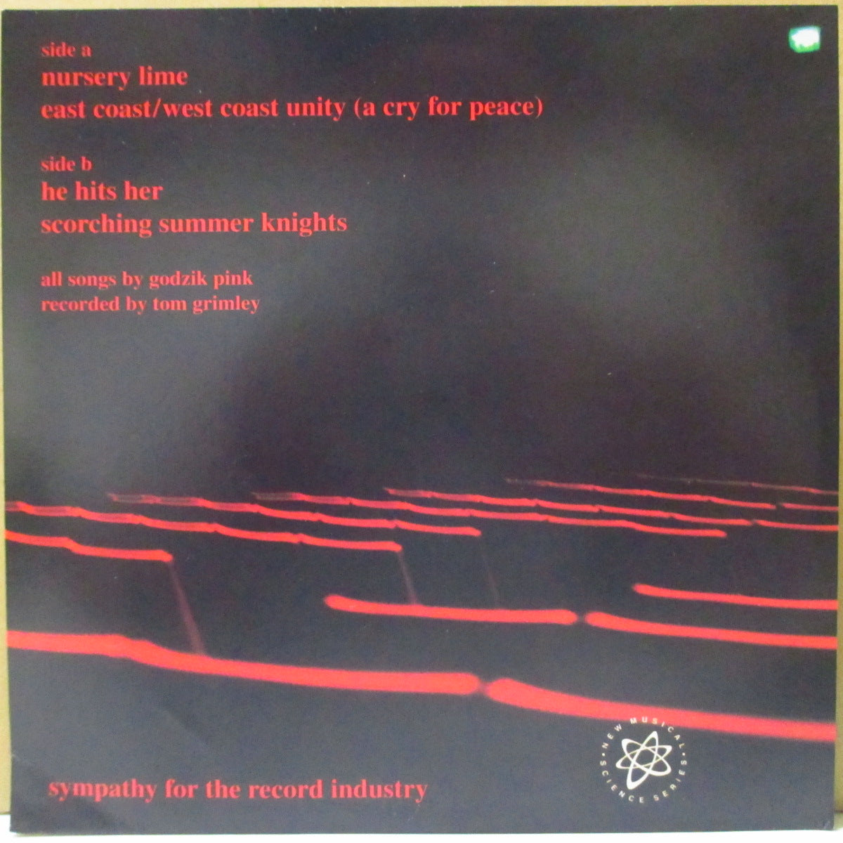 GODZIK PINK (ゴツィック・ピンク) - Nursery Lime (US '98 オリジナル4曲入り 7インチ+光沢固紙ジャケ)