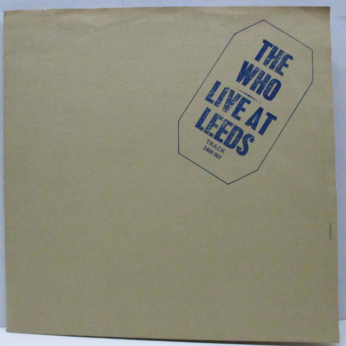 WHO (フー) - Live At Leeds (UK '70 再発 「マト3/4」LP+「Live At Leeds」ポスター、インサート11枚/青ロゴ見開ジャケ「完品」)