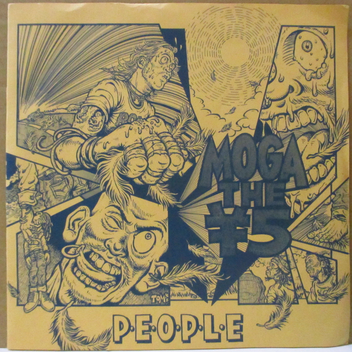 MOGA THE ¥5 (モガ・ザ・ファイヴエン) - People (Japan '96 オリジナル5曲入り「黒盤」7インチ+マットソフト紙ジャケ)'96年デビューEP!