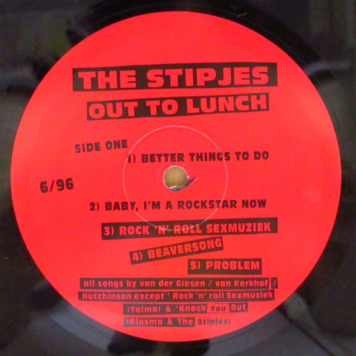 STIPJES, THE (スティプジェス) - Out To Lunch (US オリジナル LP+インサート) '96年唯一のアルバム