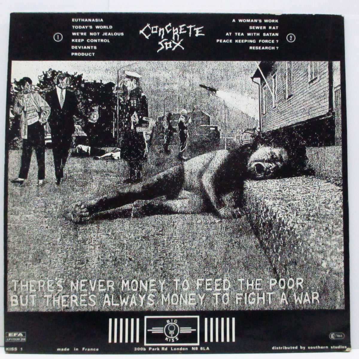 CONCRETE SOX (コンクリート・ソックス) - Sewerside (UK オリジナル LP+インナー)