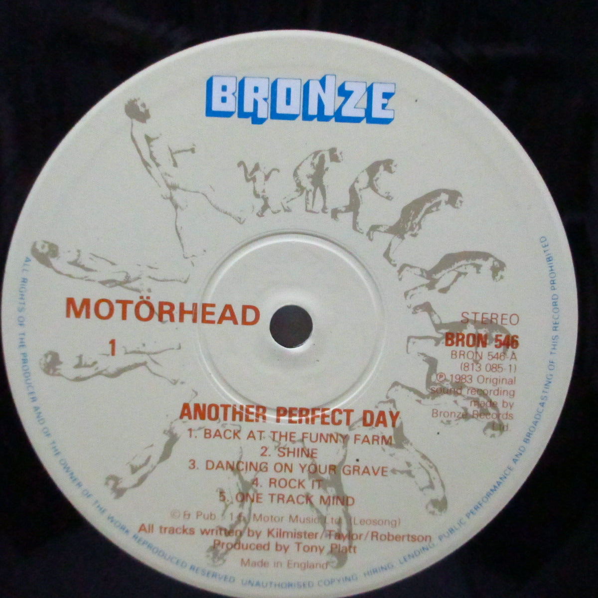 MOTORHEAD (モーターヘッド) - Another Perfect Day (UK オリジナル LP+インサート) '83年6th アルバム!