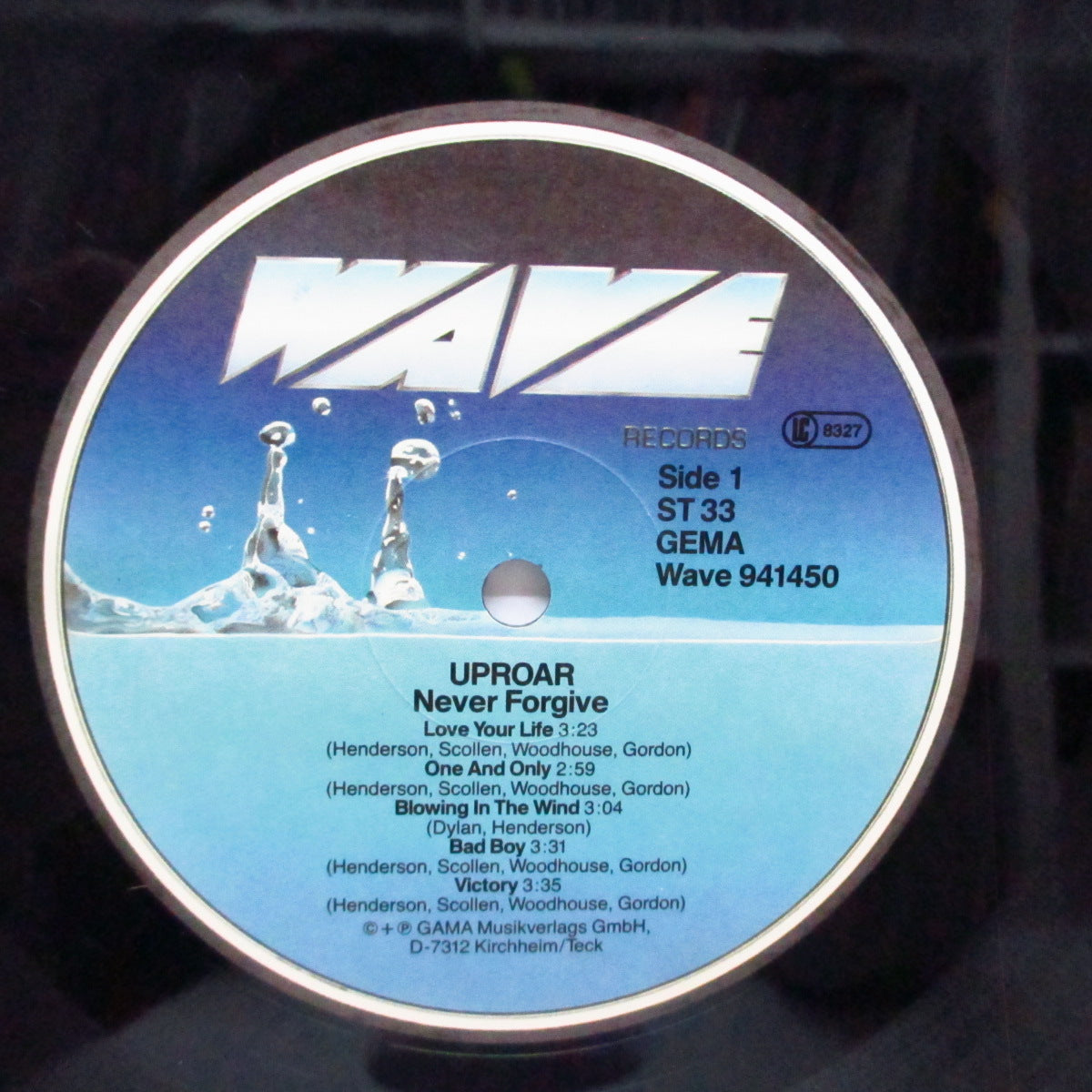 UPROAR (アップロアー) - Never Forgive (German オリジナル LP+インナー)