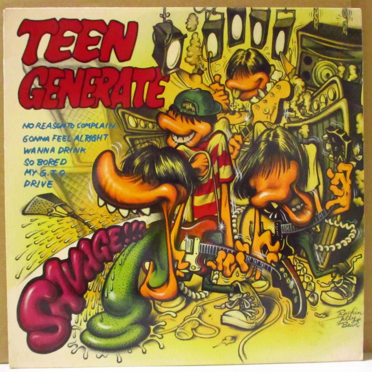 TEENGENERATE (ティーンジェネレイト) - Savage!!! (US '94 オリジナル8曲入り 10インチ/背ジャケ表記なし)