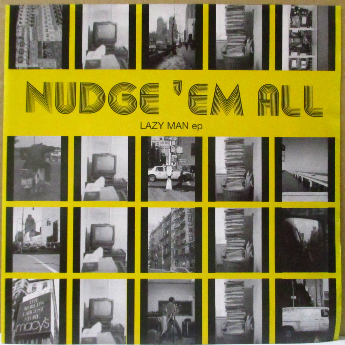 NUDGE'EM ALL (ナッヂエム・オール) - Lazy Man (Japan '97 オリジナル4曲入り 7インチ+光沢ソフト紙ジャケ)