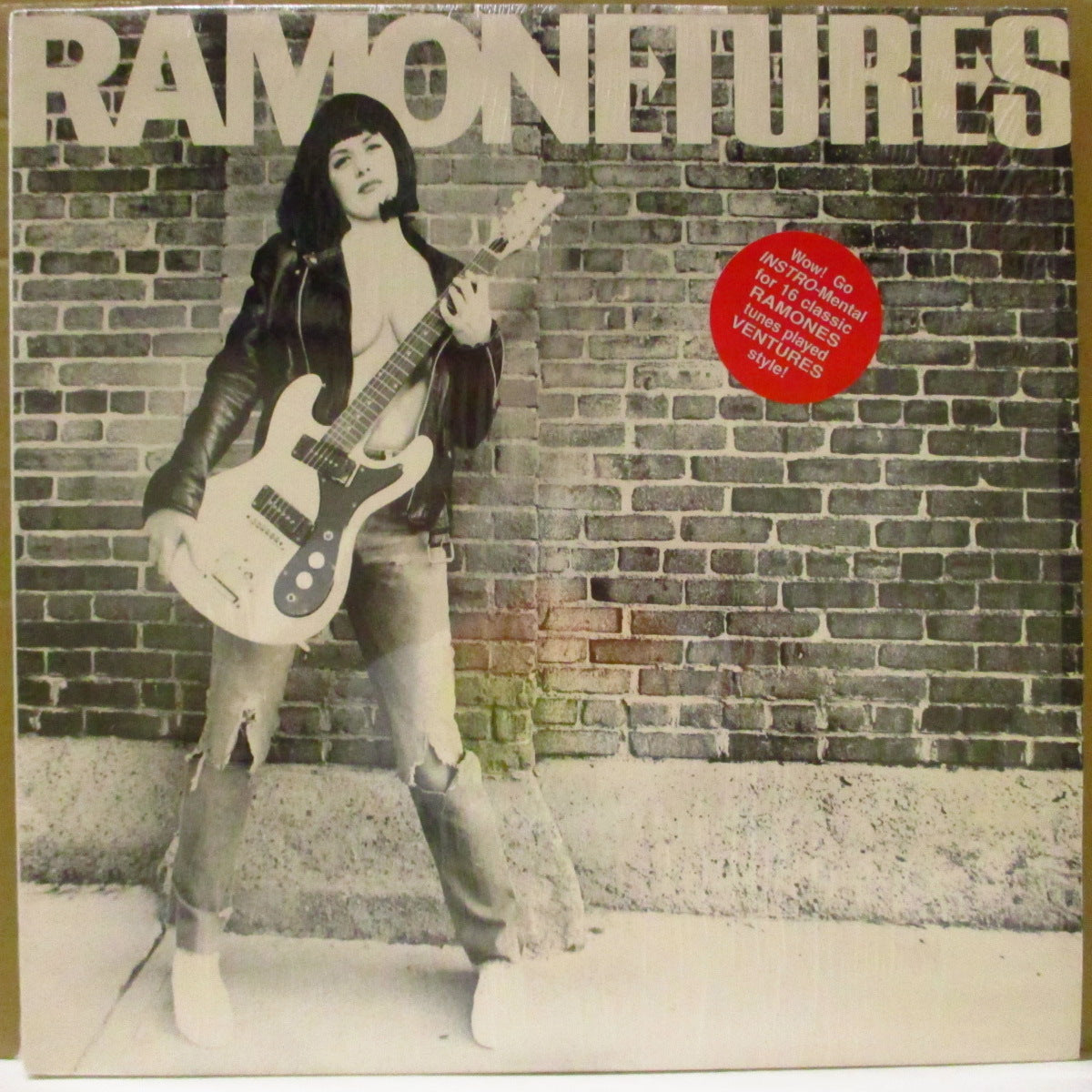 RAMONETURES (ラモネーチャーズ) - S.T. <1st album> (US オリジナル LP/レアステッカー付き光沢ジャケ) '99年1stアルバム