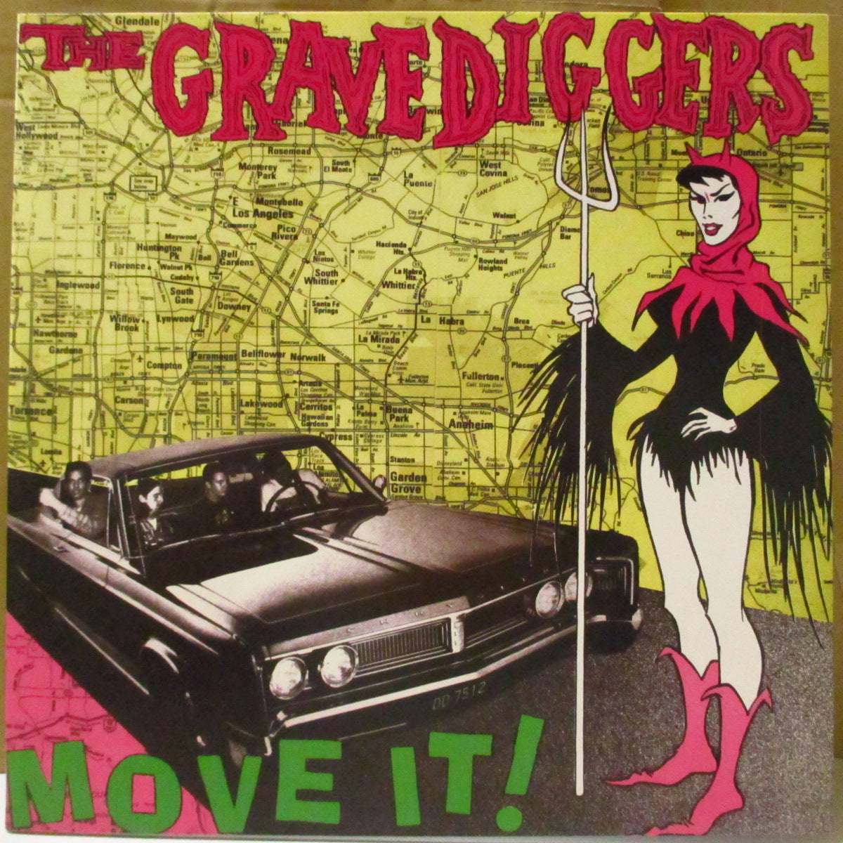 GRAVEDIGGERS (グレイヴディガーズ) - Move It!(US '13 再発「緑ラベ」 LP/光沢見開きジャケ) '89年唯一のアルバム