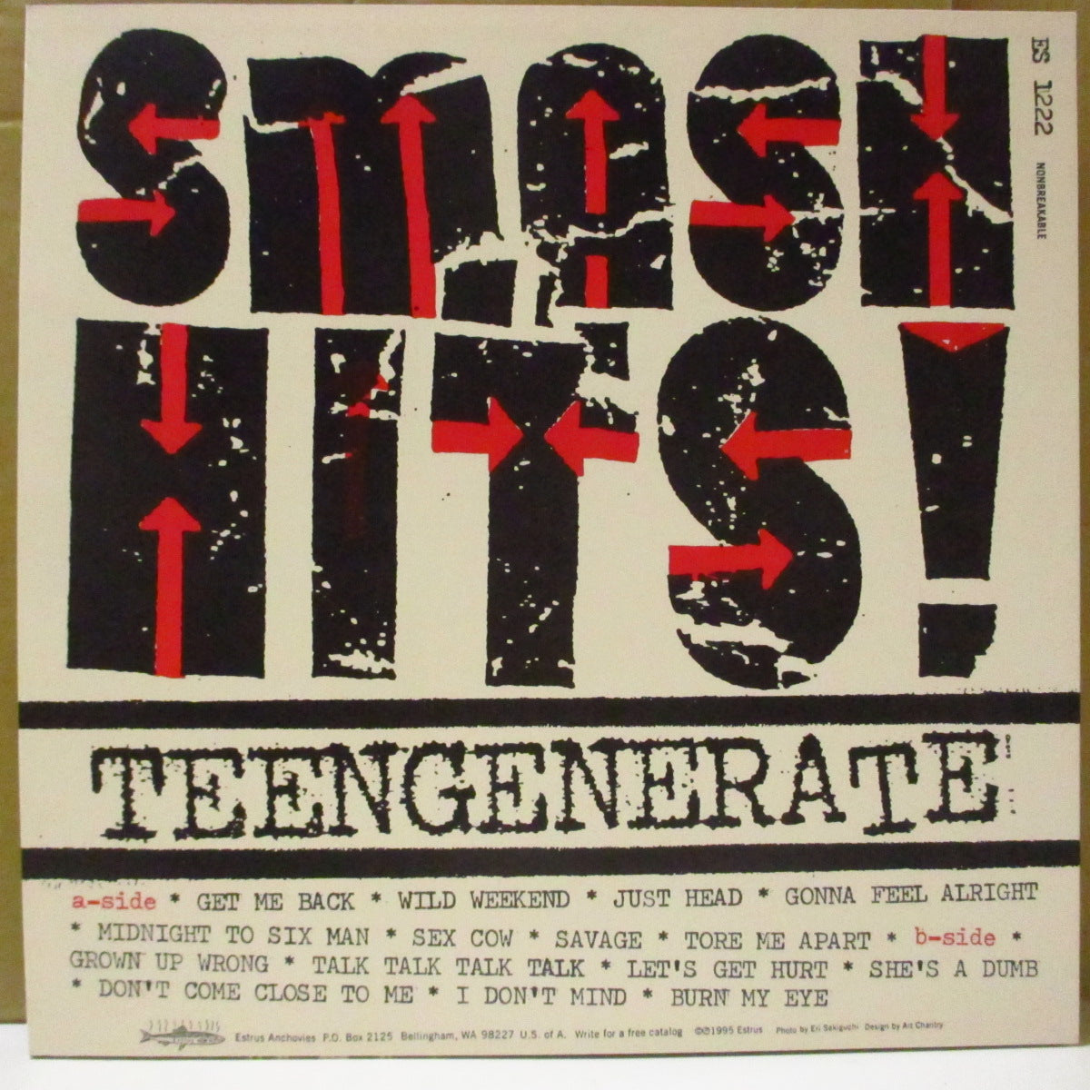 TEENGENERATE (ティーンジェネレイト) - Smash Hits!(US オリジナル「黒盤」 LP) '95年初期レア音源コンピレーション