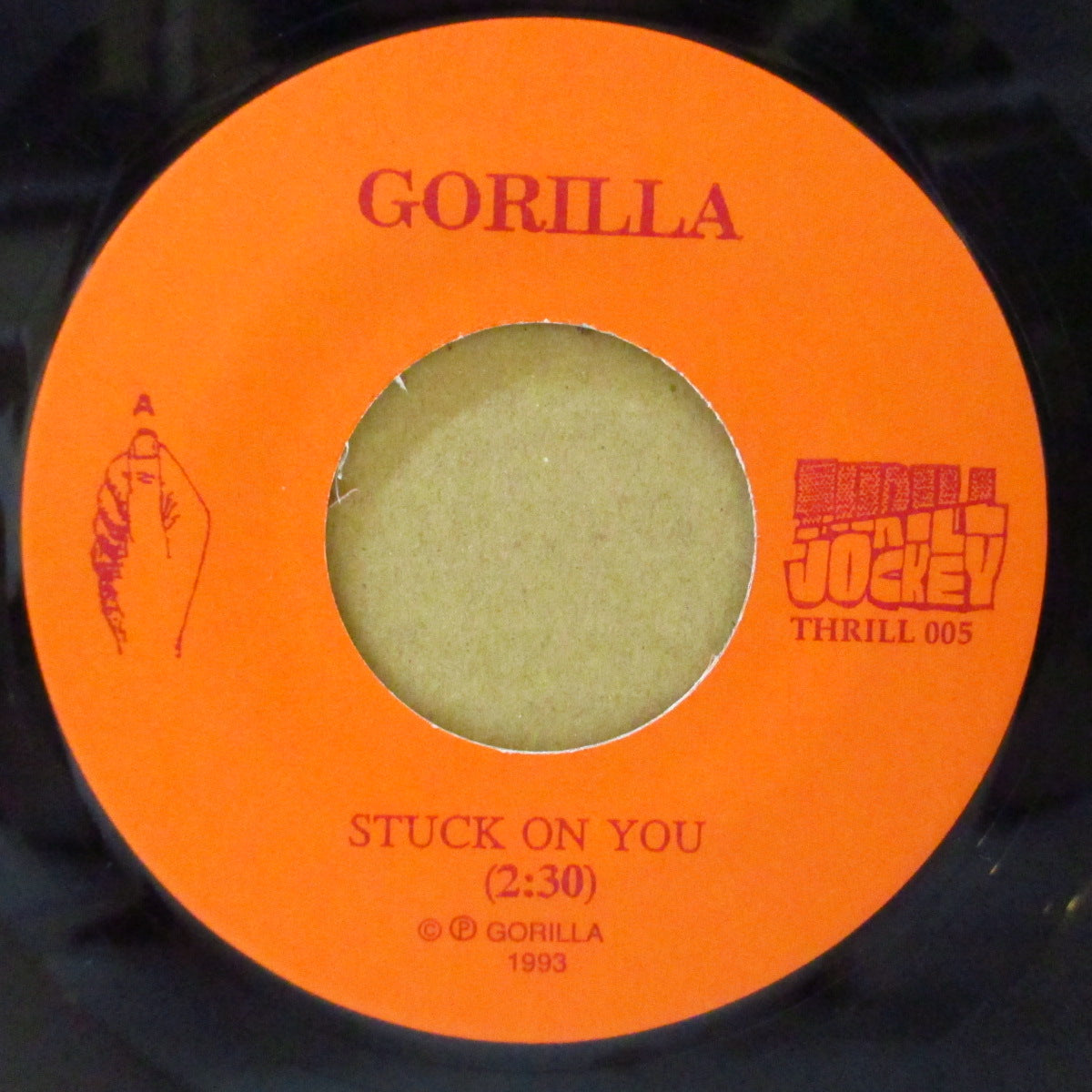 GORILLA (ゴリラ) - Stuck On You (US '93 オリジナル7インチ+マット固紙ジャケ)