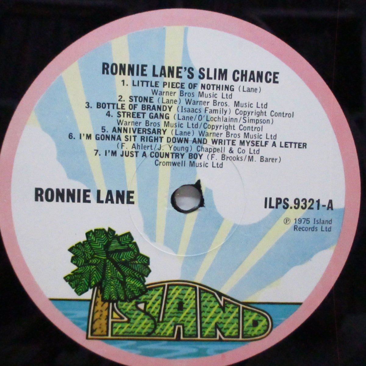 RONNIE LANE (ロニー・レイン) - Ronnie Lane's Slim Chance (UK オリジナル「ピンクリム / パームトゥリー」ラベLP/光沢見開きジャケ) '75年セカンドアルバム!