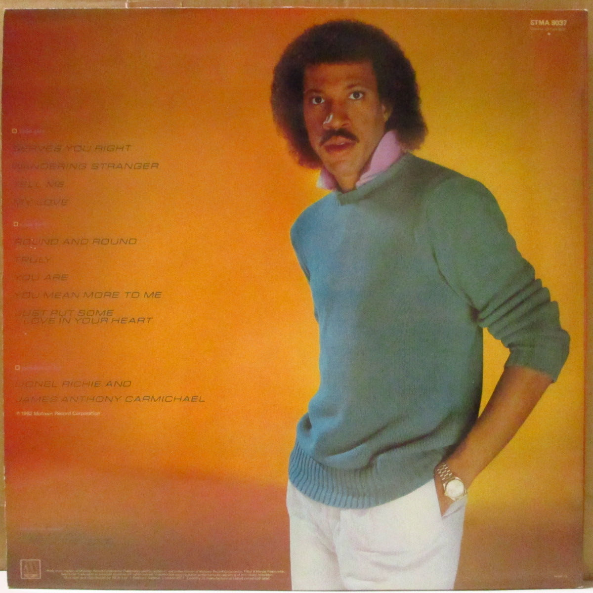 LIONEL RICHIE (ライオネル・リッチー) - Lionel Richie (1st) (UK '82 オリジナル・ステレオLP+インナー/見開きジャケ)デビュー・アルバム!