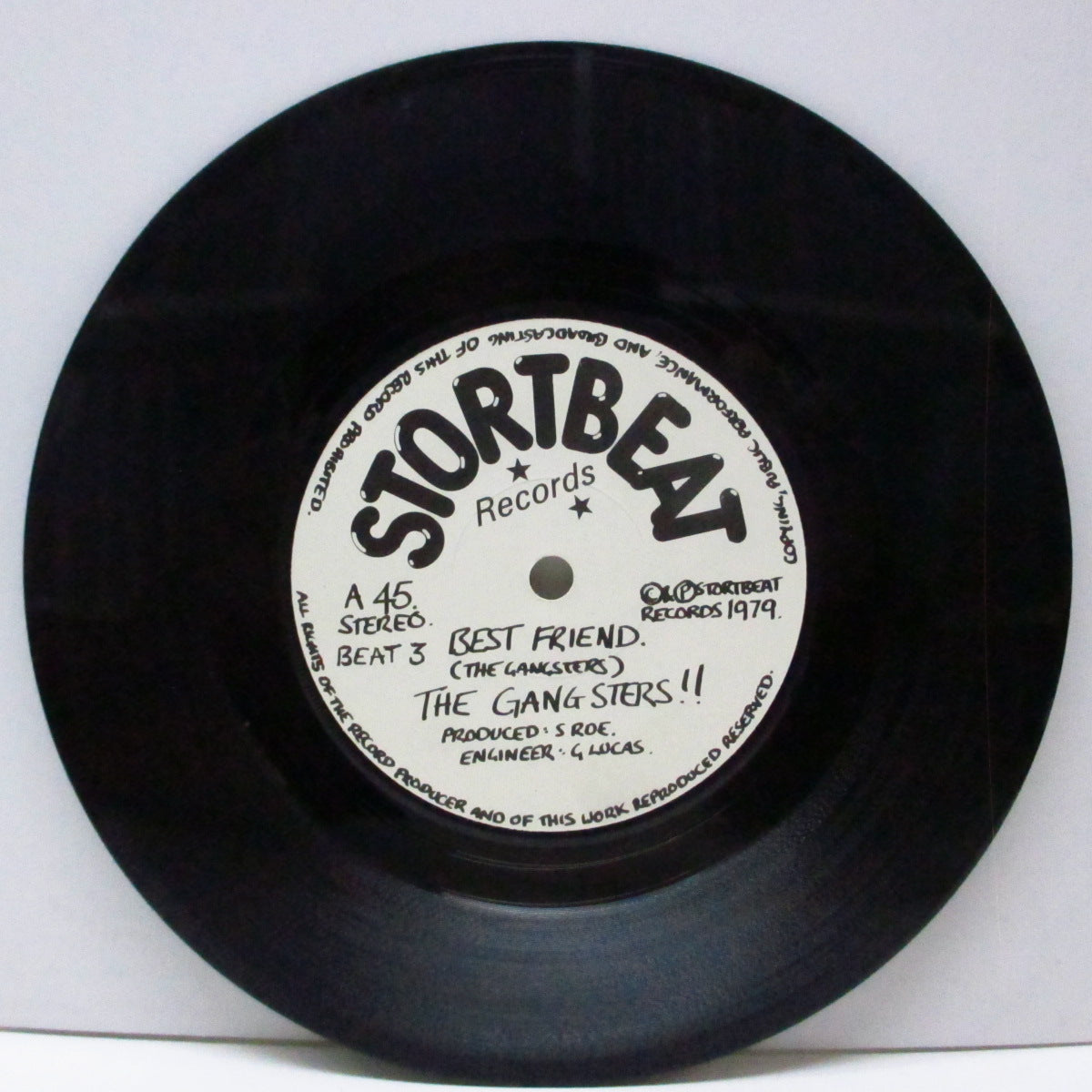 GANGSTERS, THE (ザ ・ギャングスターズ) - Best Friend (UK '79 セカンドプレス 7") '79年セカンド&ラスト!