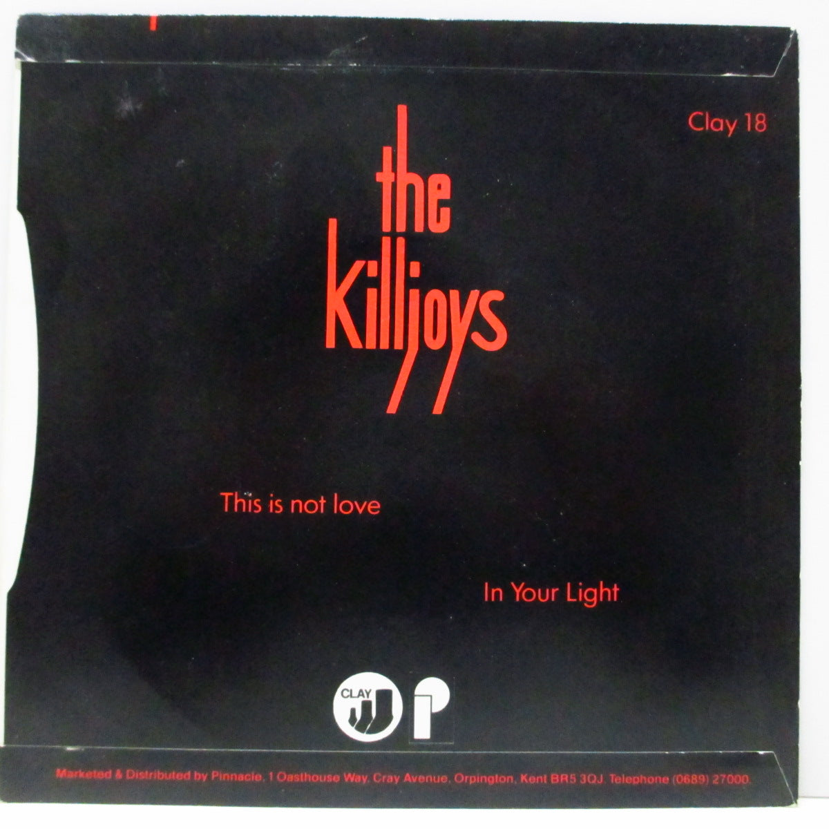 KILLJOYS, THE (ザ ・キルジョイズ) - This Is Not Love (UK オリジナル 7"/光沢ソフト紙折り返しジャケ)ッドテイストなパワーポップ!