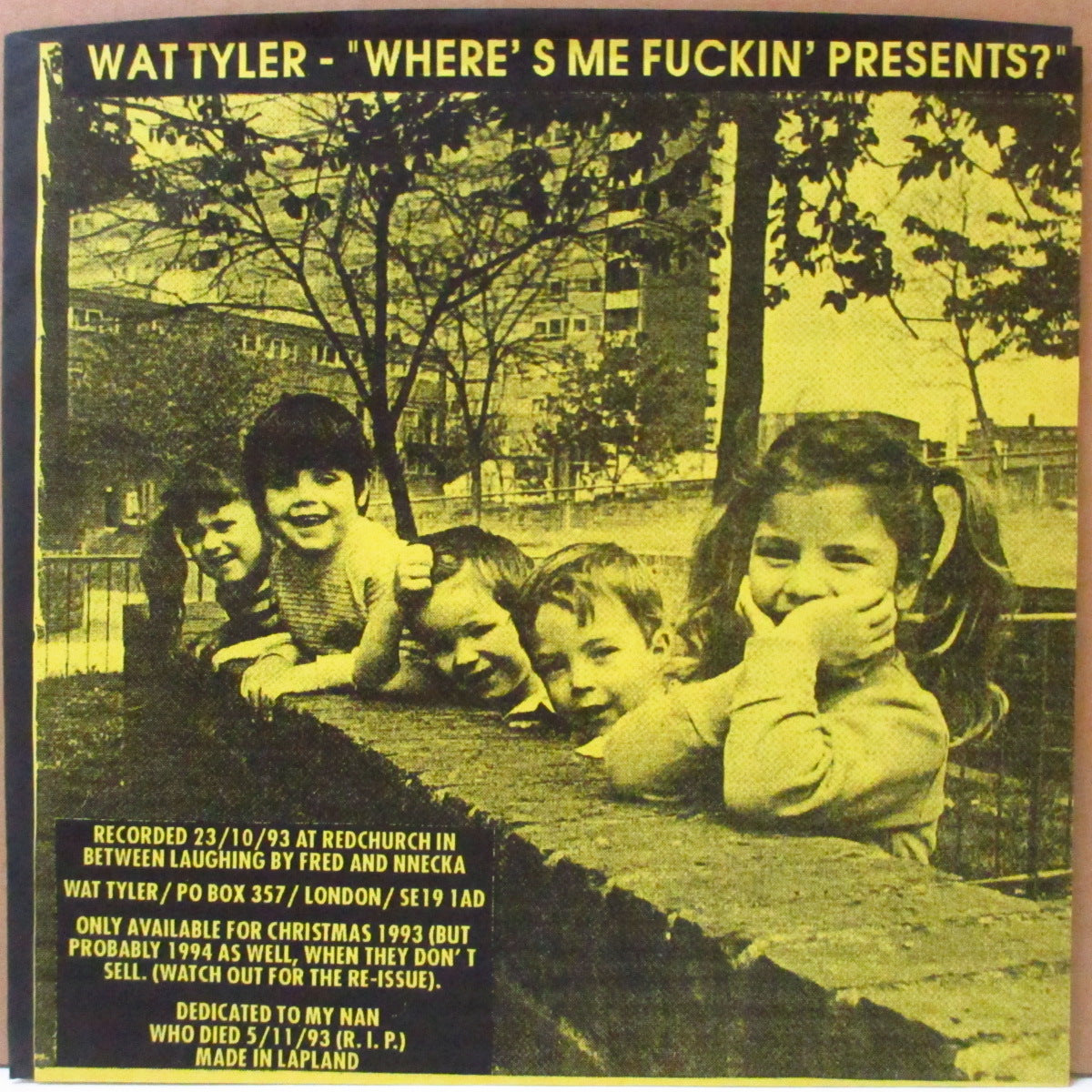 HELEN LOVE / WAT TYLER (ヘレン・ラヴ / ワット・テイラー) - The Christmas Single (UK '93 限定「グリーンマーブルヴァイナル」 7インチ+マット・ソフト紙ジャケ)