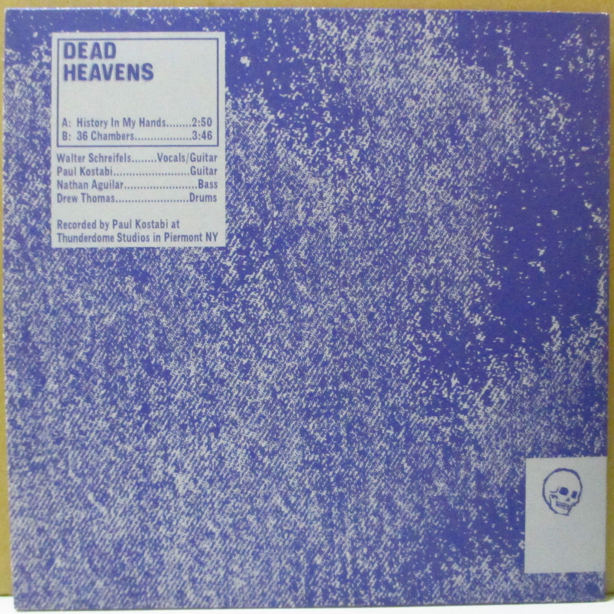 DEAD HEAVENS (デッド・ヘヴンズ) - History In My Hands (US '15 限定400枚 7インチ+片面ダイカット・マット固紙ジャケ)