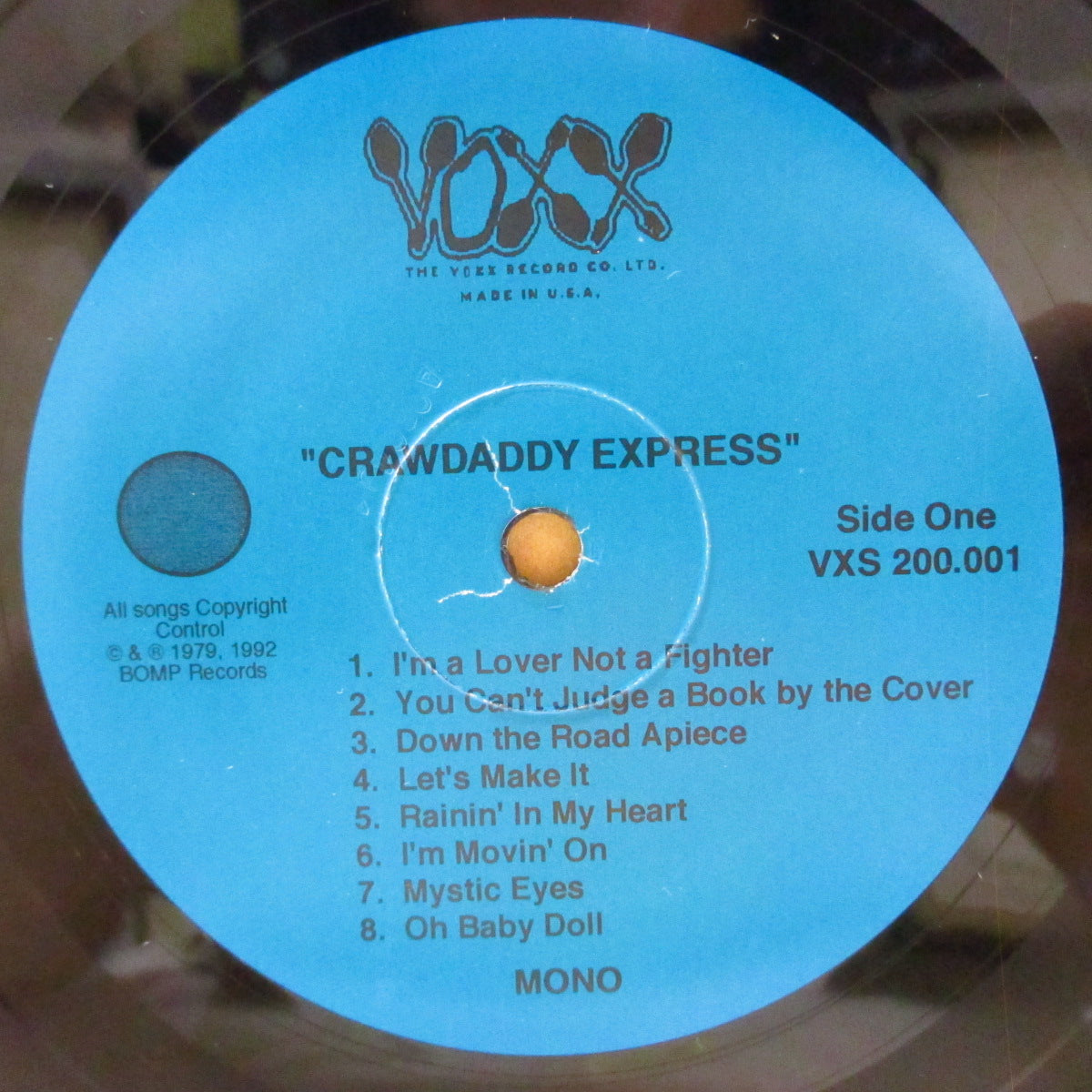 CRAWDADDYS (クロウダディーズ) - Crawdaddy Express (US '92 再発「青ラベ」モノラル LP) '79年1stアルバム