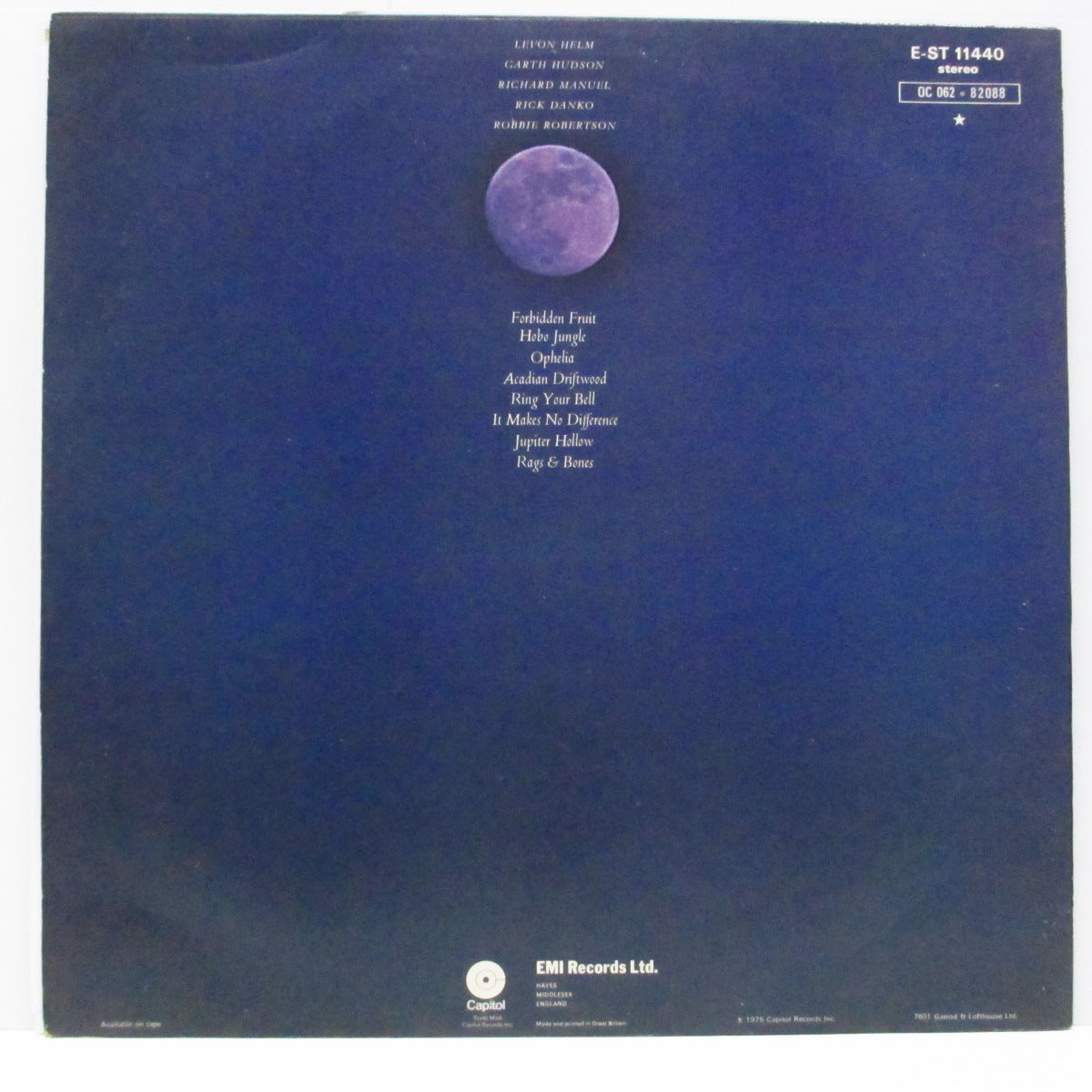 BAND, THE (ザ・バンド) - Northern Lights-Southern Cross (UK オリジナル LP+インサート) '75年6th アルバム!