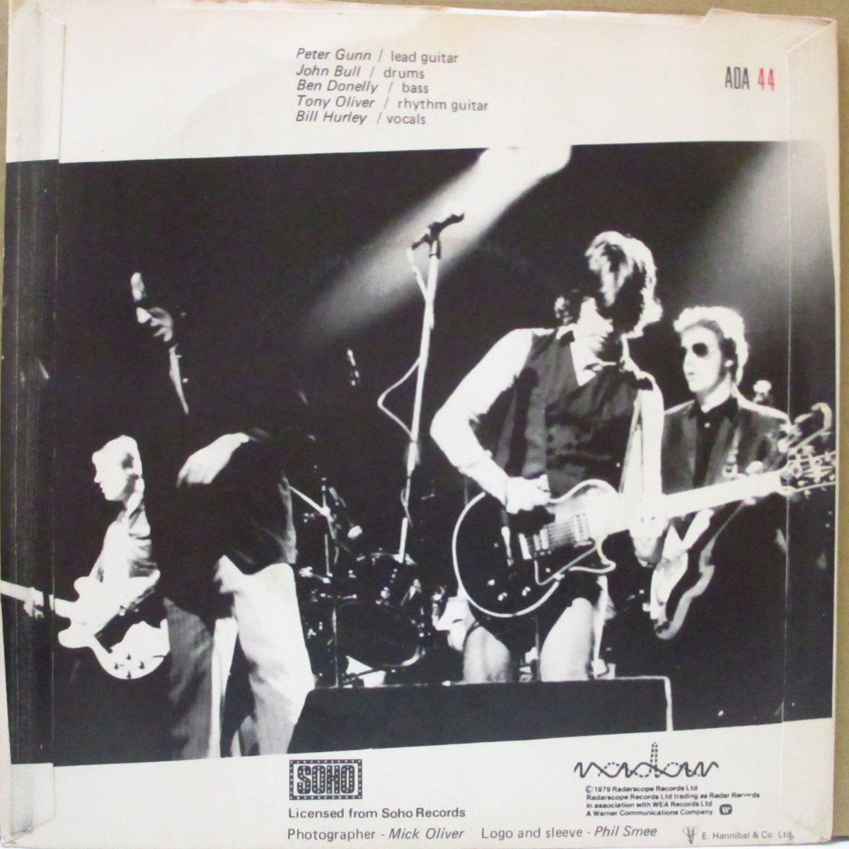 INMATES (インメイツ) - Dirty Water(UK 再発「リムにギザありラベ」 7インチ+光沢固紙ジャケ)