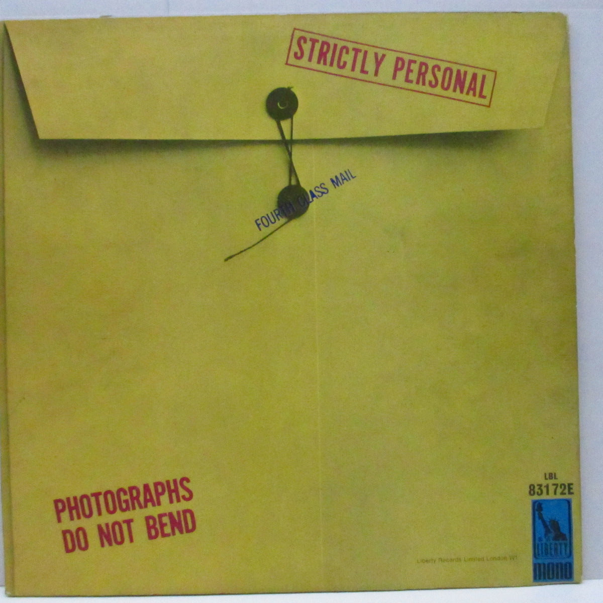 CAPTAIN BEEFHEART & His Magic Band (キャプテン・ビーフハート & ヒズ・マジック・バンド) - Strictly Personal (UK オリジナル「モノラル」LP/見開ジャケ)'68年セカンドアルバム!