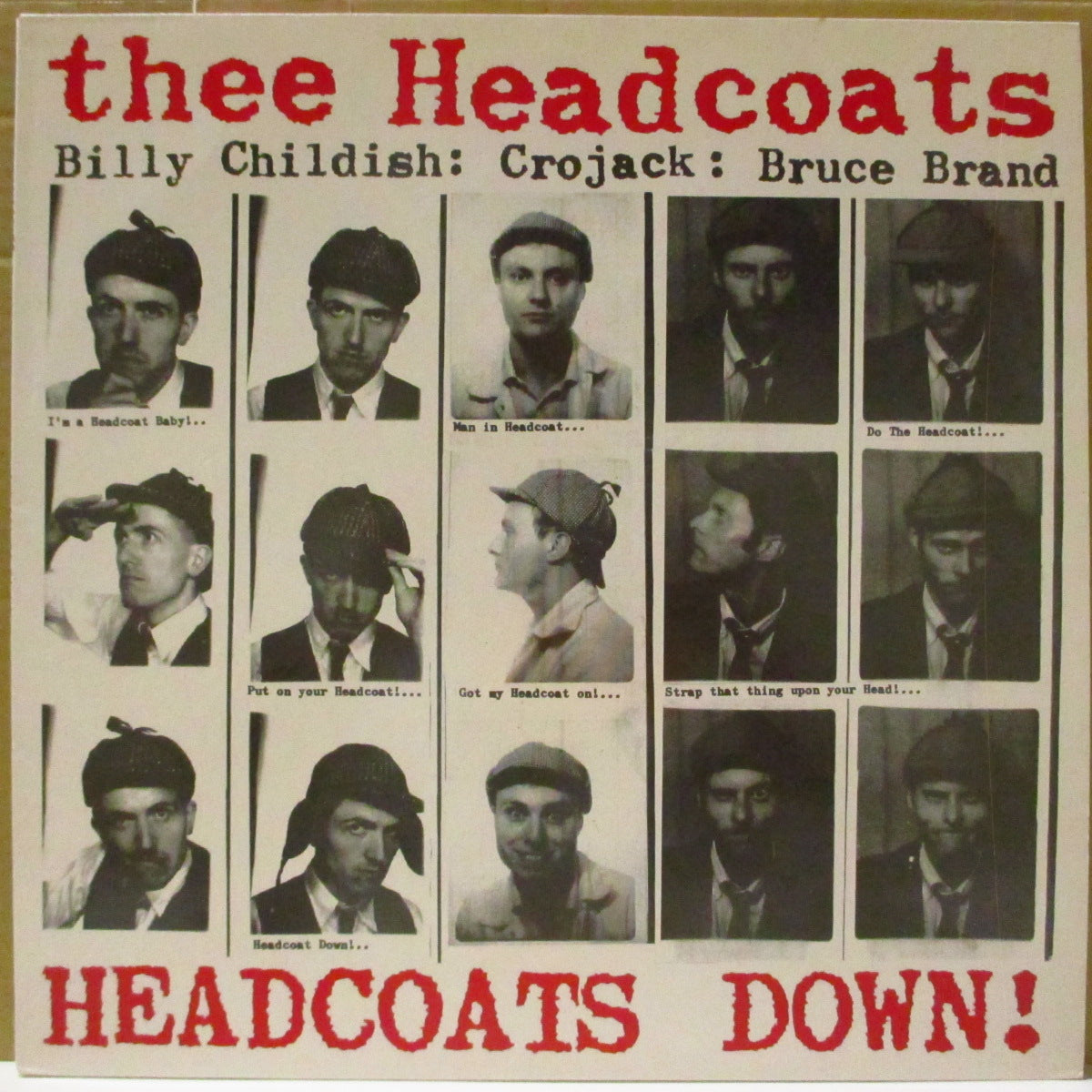 HEADCOATS (ヘッドコーツ) - Head Coats Down (UK '89 初回オリジナル LP) '89年1stアルバム