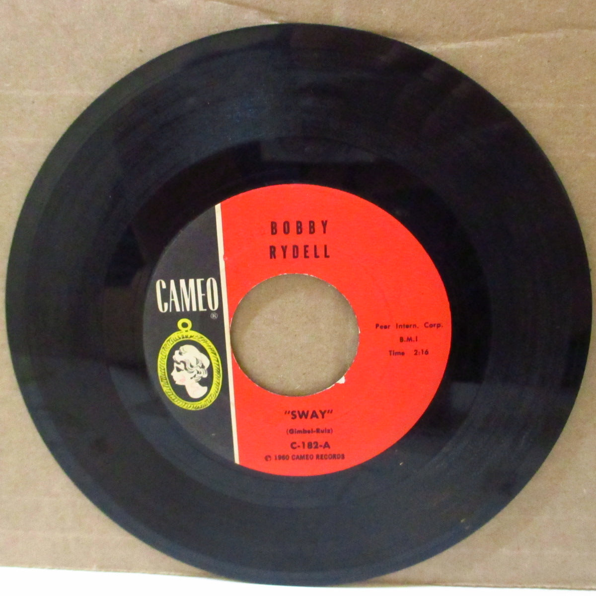 BOBBY RYDELL (ボビー・ライデル) - Sway / Groovy Tonight (US '60 オリジナル 7インチ)マンボ古典名曲カバー&ツイスティンPOP!