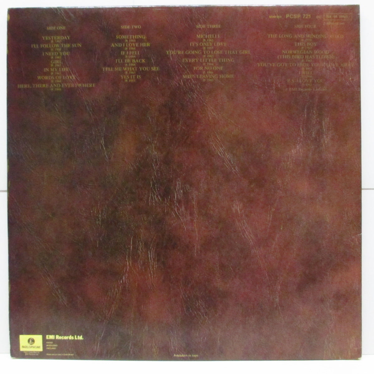 BEATLES (ビートルズ) - Love Songs (UK '84 再発 2xLP/光沢見開ジャケ)