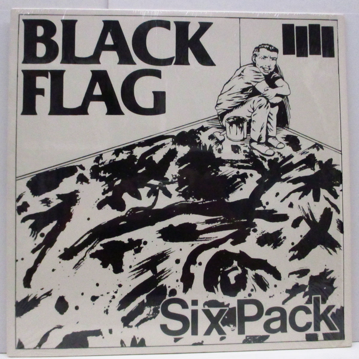 BLACK FLAG (ブラック・フラッグ) - Six Pack +2 (US 90's 再発3曲入り 12") Vo.デズ・カデナ !