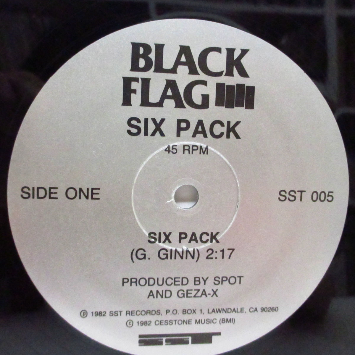 BLACK FLAG (ブラック・フラッグ) - Six Pack +2 (US 90's 再発3曲入り 12") Vo.デズ・カデナ !