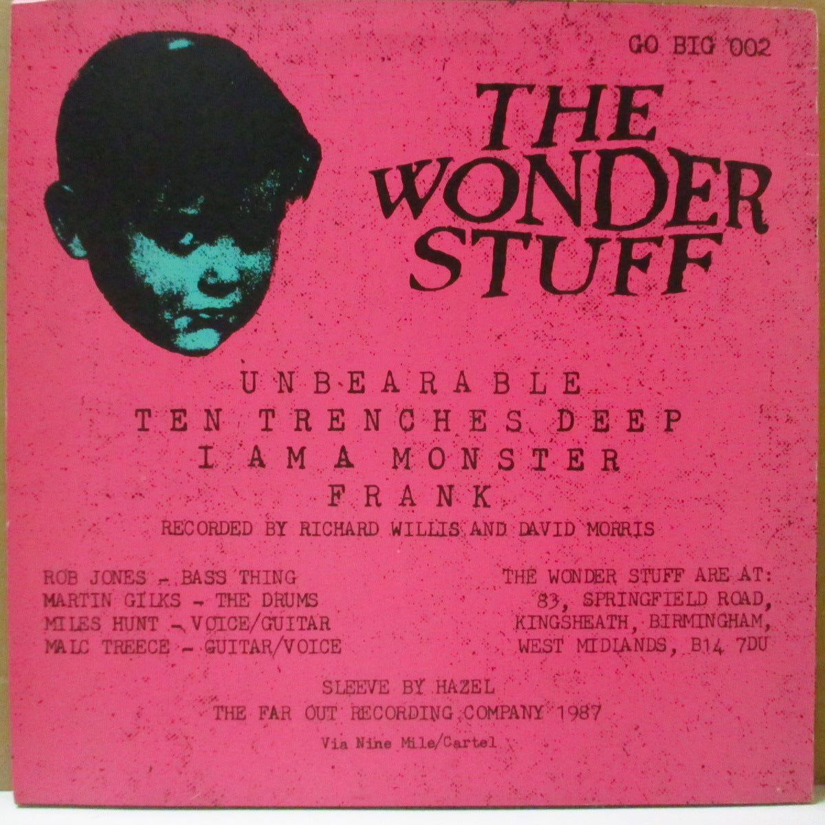 WONDER STUFF, THE (ワンダースタッフ) - Unbearable +3 (UK オリジナル 12インチ)