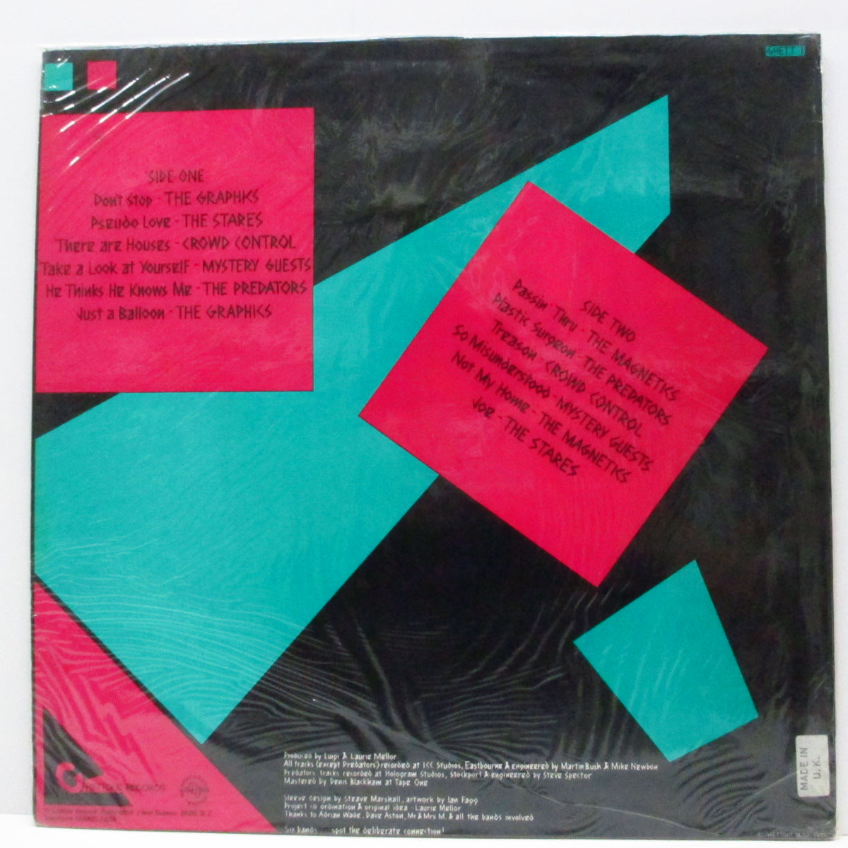 V.A. ('81年UKパンク〜ニューウェーブ・コンピ) - Shots In The Dark (UK オリジナル LP+ポスター)