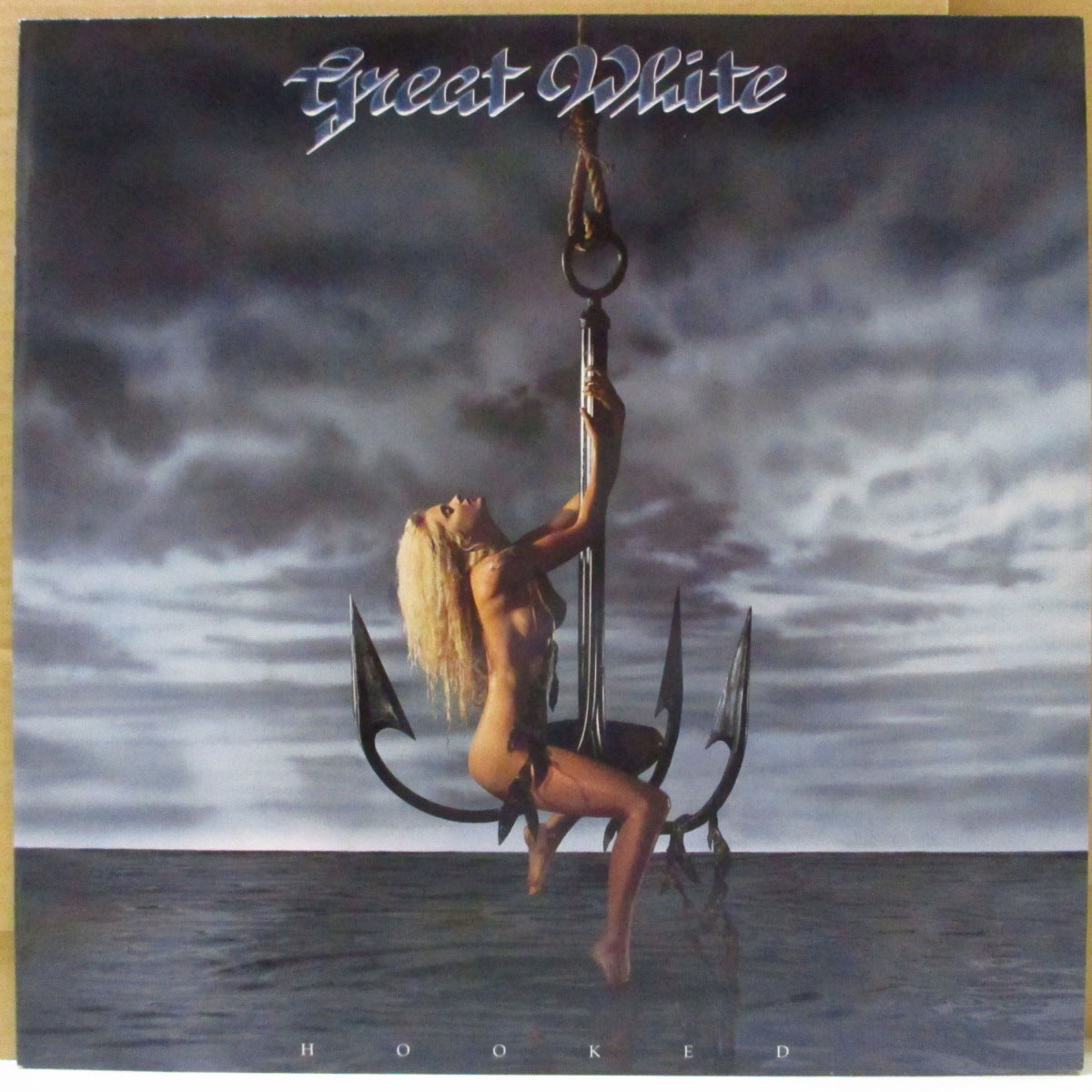 GREAT WHITE (グレート・ホワイト) - Hooked (EU オリジナル LP+ソフト紙インナー) '91年5thアルバム