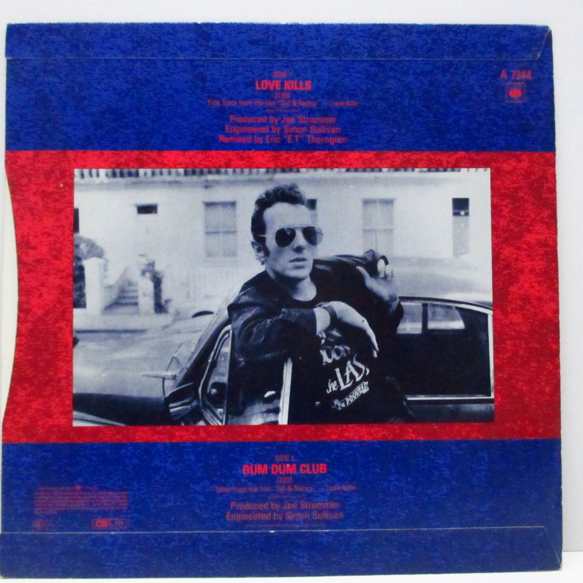 JOE STRUMMER (ジョー・ストラマー) - Love Kills (UK オリジナル 7"+光沢固紙折り返ジャケ)