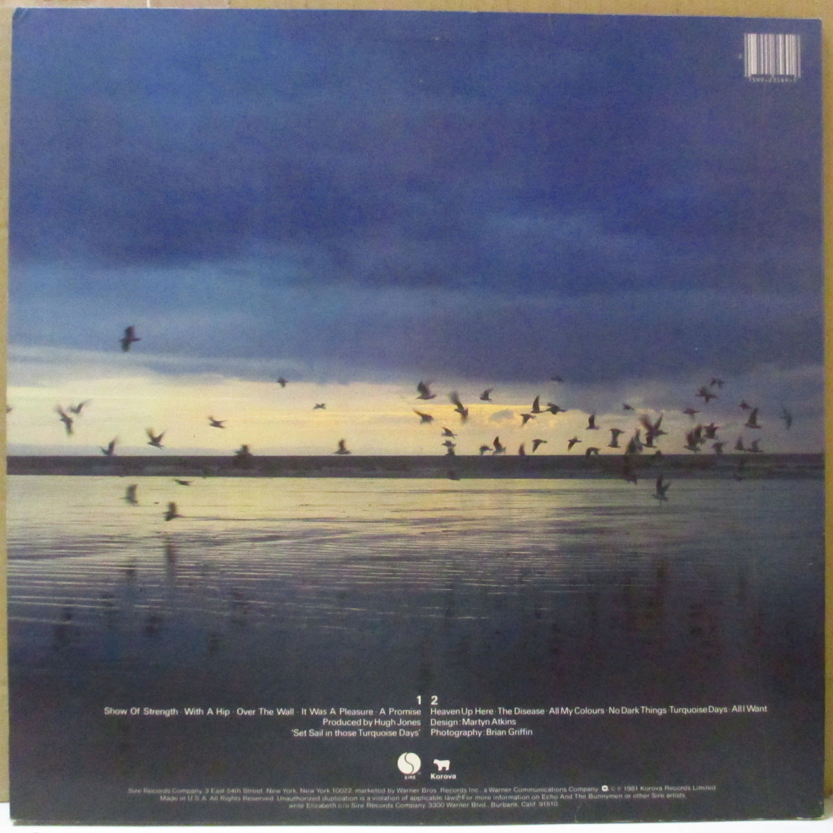 ECHO & THE BUNNYMEN (エコー&ザ・バニーメン) - Heaven Up Here (US オリジナル LP+インナー)