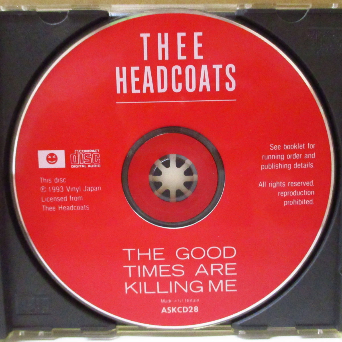 HEADCOATS (ヘッドコーツ) - The Good Times Are Killing Me (UK '93 オリジナル CD) '93年アルバム